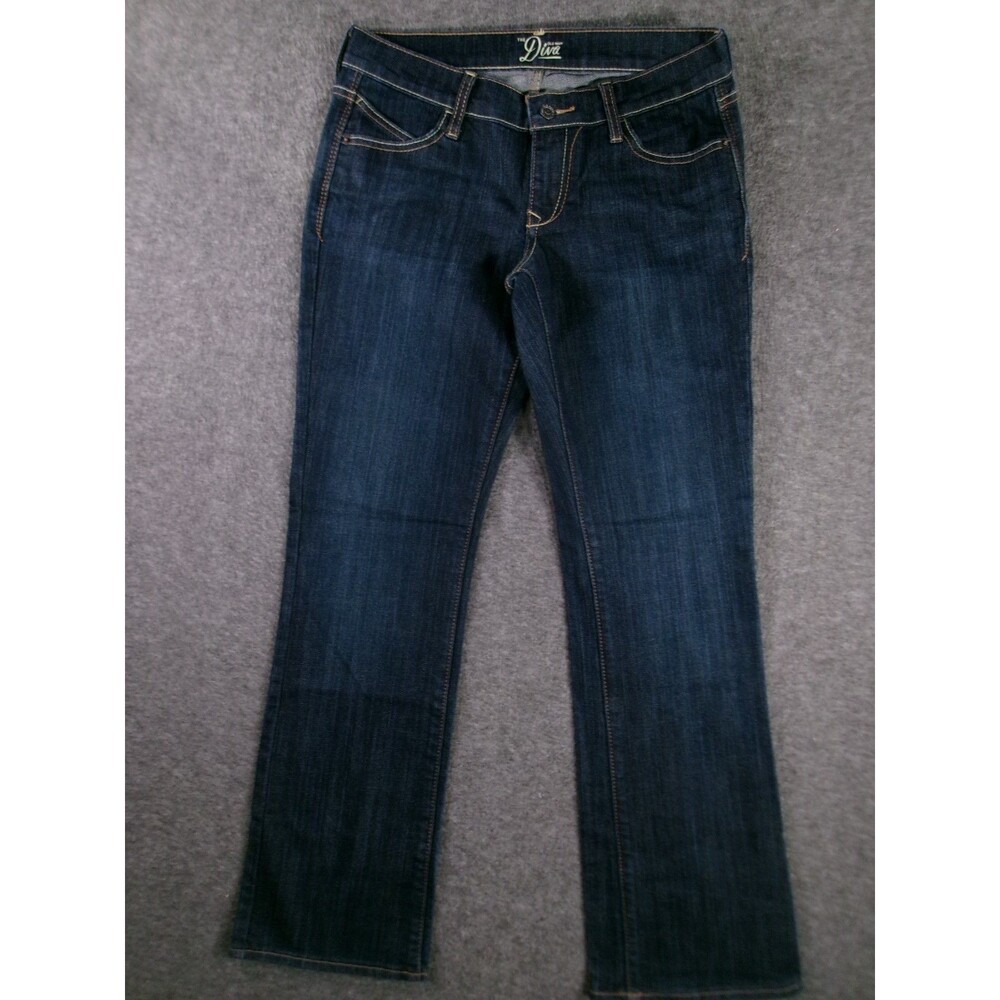 Old Navy The Diva Jeans Women 4 Blue Low Rise Bootcut Dark Wash Capsule Causal